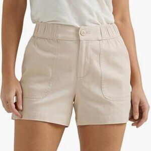 NWT Lee Women's Ultra Lux Comfort Utility Short, greige, 16